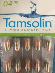 Tamsolin 0.4 MG Tablets Capsules (Tamsulosin HCL) Medicine Uses Dosage Administration Side Effects Benefits Formula Ingredients Price Details