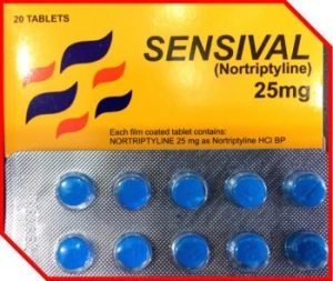 Sensival Nortriptyline Tablets 25 MG Uses Dosage Side Effects Benefits Price